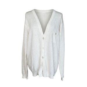 ALLISON SMITH VINTAGE PREPPY COASTAL CASUAL KNIT CARDIGAN  SZ. X-LARGE